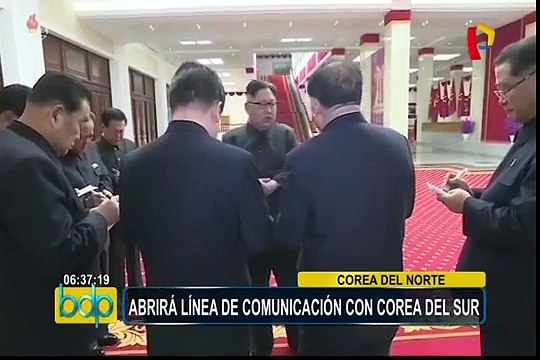 Norcorea acepta abrir línea de comunicación directa con Corea del Sur