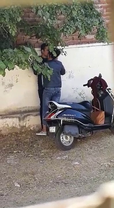 Boy and Girl Romance on Road