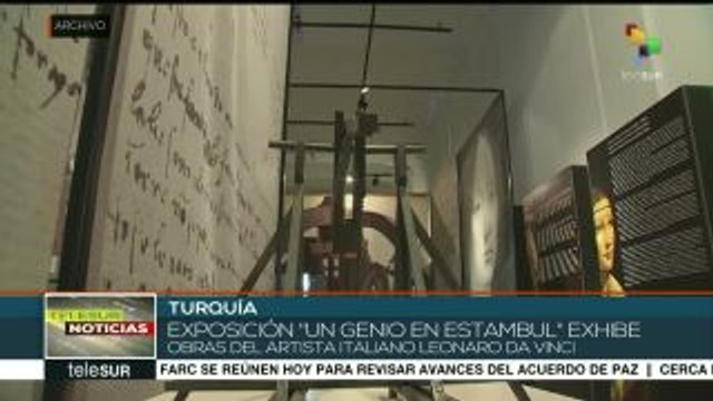 Inauguran en Turquía exposición de Leonardo Da Vinci