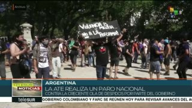 Argentina: trabajadores del sector público realizan paro nacional