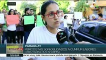 Sindicato de Periodistas protesta contra despidos masivos en Paraguay