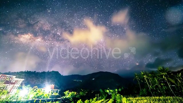 Milky Way Over The Mountains In The Tropics in Bali, Indonesia by Timelapse4K