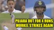 India vs SA 1st test 4th day: Cheteshwar Pujara dismissed for 4 runs, Morkel strikes again |Oneindia