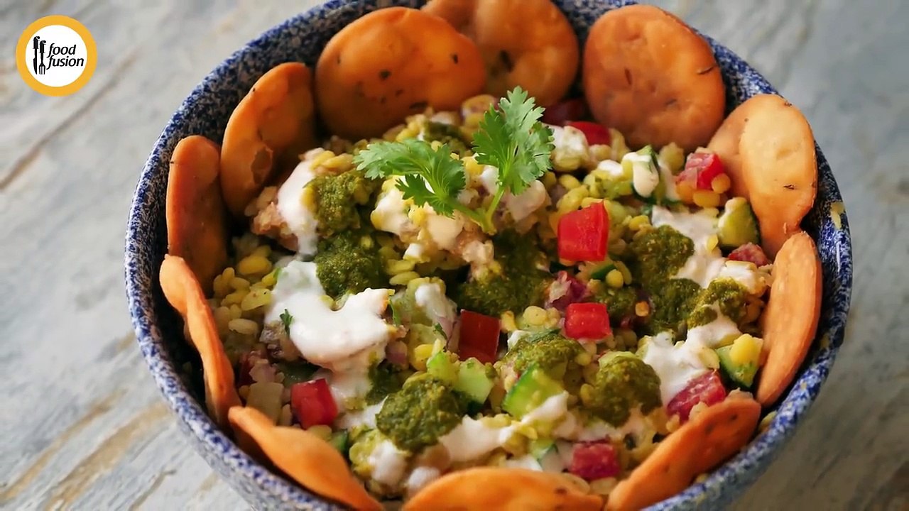 Moong Daal Chaat With Papri Recipe By Food Fusion