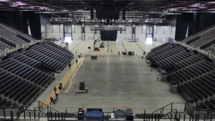 Montage / Démontage d'un match à l'Arena