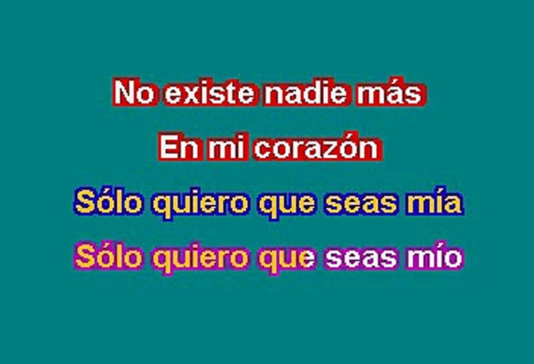 Timbiriche - Solo te quiero a ti (Karaoke)