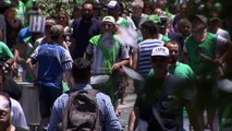 Empleados públicos se manifiestan por despidos en Buenos Aires