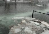 Bomb Cyclone Floods Street in Hampton Beach