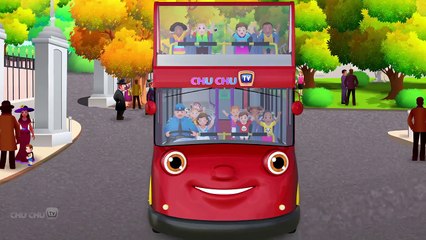 Wheels On The Bus Go Round And Round Song _ London City  _ Popular Nursery Rhymes by ChuC