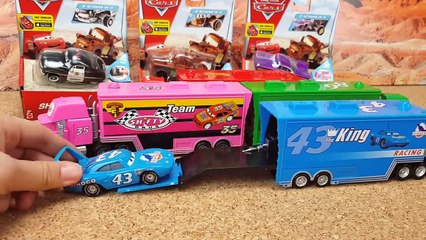 Disney Pixar Cars3 Toys Lightning McQueen Mack Truck for kids Many cars toys Unboxi