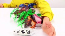 Kids toys videos - Building farm with animals and birds - animal sounds ef