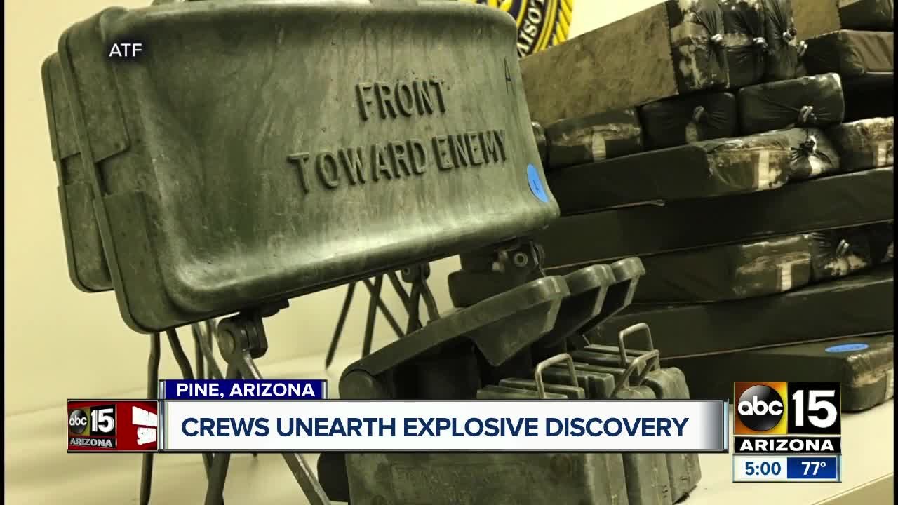 Military explosives found in Pine