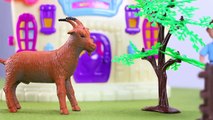 Kids toys videos - Building farm with farm animals and birds - a