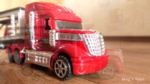 Car Transporting Trailer For Kids _ Toy Cars Transportation by