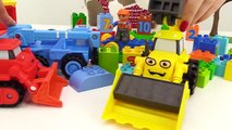 BOB the Builder Can't Count! TOY TRAINS Number Game with LEGO Construction Toy Trucks Le