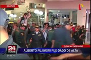 Alberto Fujimori fue dado de alta de la Clínica Centenario
