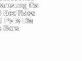 Yousave Accessories Cover Per Samsung Galaxy Note 3 Neo Rosa Chiaro PU Pelle Diamante