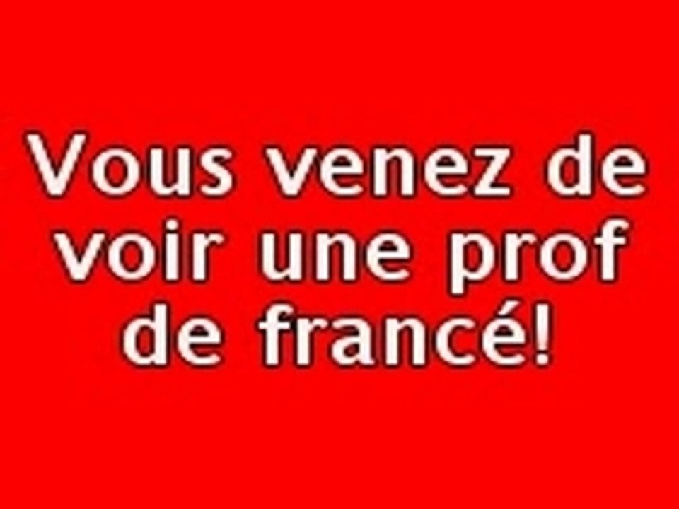 Une prof