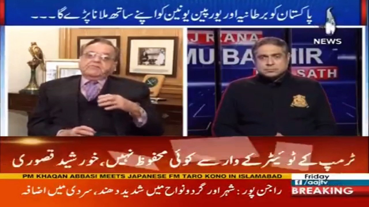 Khursheed Mehmood Kasuri says "The enemy's eyes are on our nuclear assets" | Aaj News
