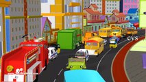 Wheels On The Bus Go Round And Round (Vehicles 2) - 3D Nursery Rhy