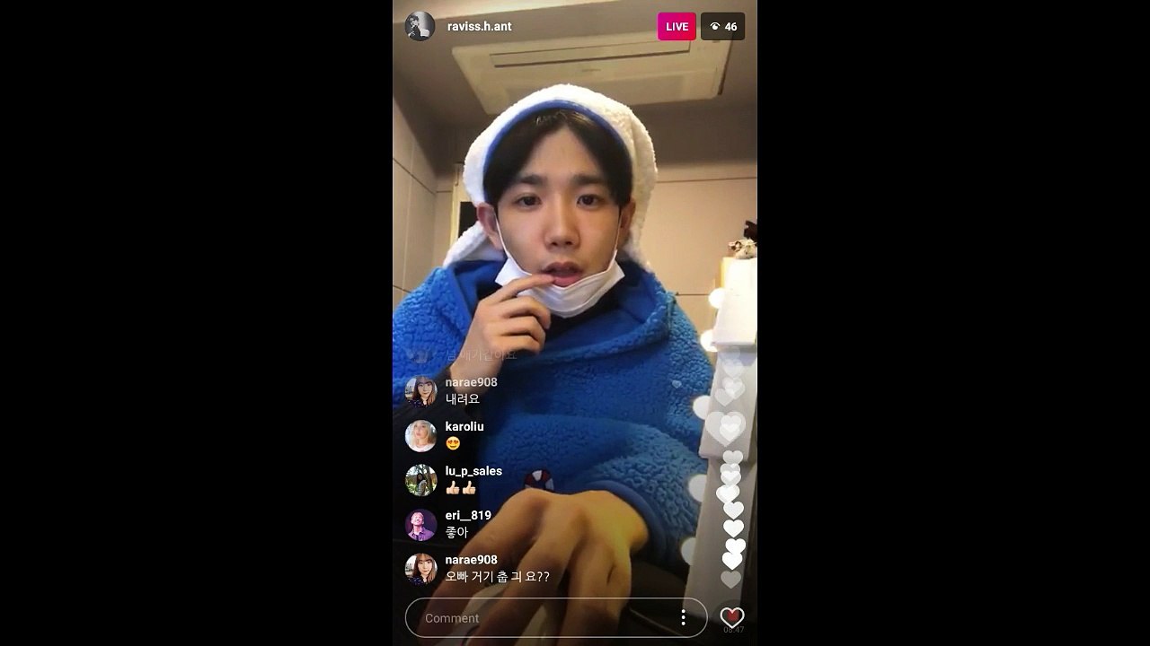 171229 Myunghan Instalive