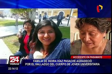 Accidente en Pasamayo: familia de Indira Díaz agradeció por hallazgo de cuerpo de joven