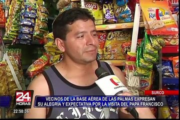 Vecinos de la Base Aérea Las Palmas expresan su entusiasmo ante la visita del Papa Francisco