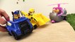 ROCK SLIDE! Paw Patrol & Blaze & Crusher Toy Trucks Stories - Toys Videos for