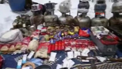 Erzincan PKK'nın Sığınak ve Depolarında Yaşam Malzemesi Ele Geçirildi