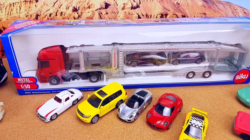 Cars toys SIKU Transporter and Fire truck, Ambu - video Dailymotion