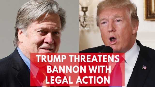 Trump Bannon row: President says ex-ally 'changed his tune pretty quick'