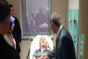 Uysal ve Akyüz’den yaralılara ziyaret…