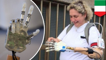 Woman trials first portable bionic hand with sense of touch
