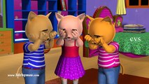 Three Little Kittens & Five Little Kittens Jumping on the Bed - 3D