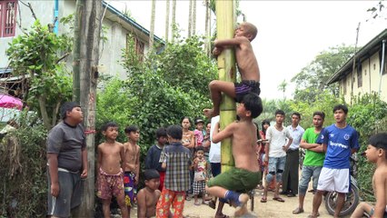 Birmanie: jeux de rue pour le 70e anniversaire de l'indépendance