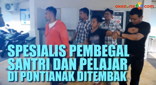 Spesialis Begal Terhadap Santri dan Pelajar di Pontianak Ditembak Petugas