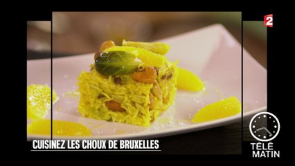 Gourmand - Choux de Bruxelles et riz pilaf