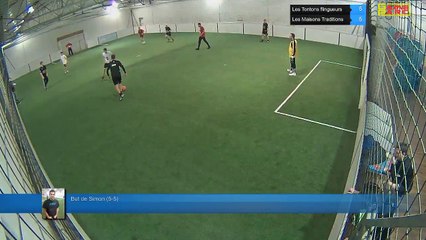 But de Simon (5-5) - Les Tontons flingueurs Vs Les Maisons Traditions - 04/01/18 21:00 - LIGUE 3