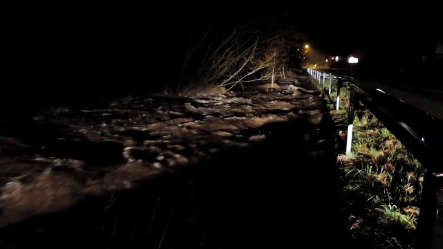 Les rivières en crue dans la vallée de la Doller