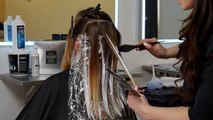 Chocolate mauve balayage trend - How to balayage Hair