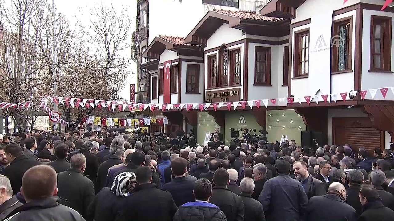 Mehmet Akif İnan Vakfı hizmet binasının açılışı...