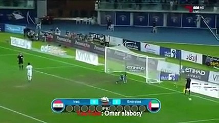 قناة الكاس : فضيحة تحكيمية في مباراة العراق والامارات \ نصف نهائي كاس الخليج