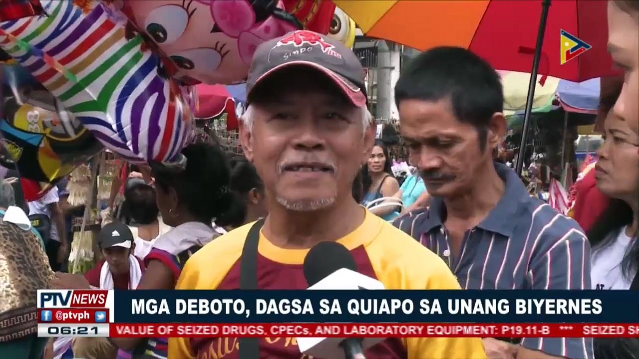 Mga deboto, dagsa sa Quiapo sa unang Biyernes
