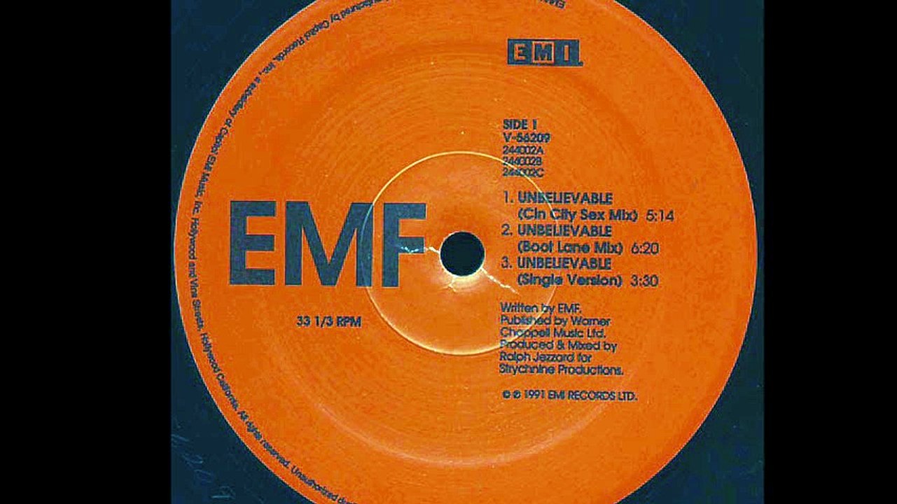EMF - Unbelievable (Boot Lane Mix) (A2)
