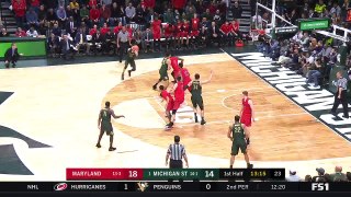 College basketball. Michigan State Spartans - Maryland Terrapins 04.01.18 (Part 1)