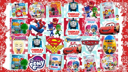 Advent Blind Bags Surprise Eggs Disney Cars PJ Masks Finger Family Johny Johny Yes Papa EVERYDAY