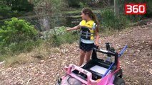 Shpiket makina e parë që mund të ecë si në rrugë ashtu dhe në ujë (360video)