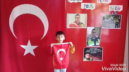 Minikler Kahraman Şehidi Unutmadı