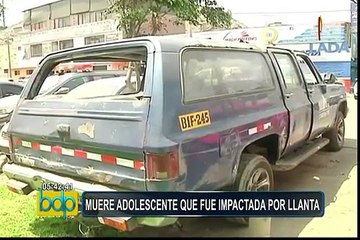 Familia de adolescente que murió impactada por llanta pide justicia