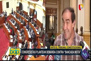Congresistas plantean demanda ante el TC contra “Bancada Mixta”